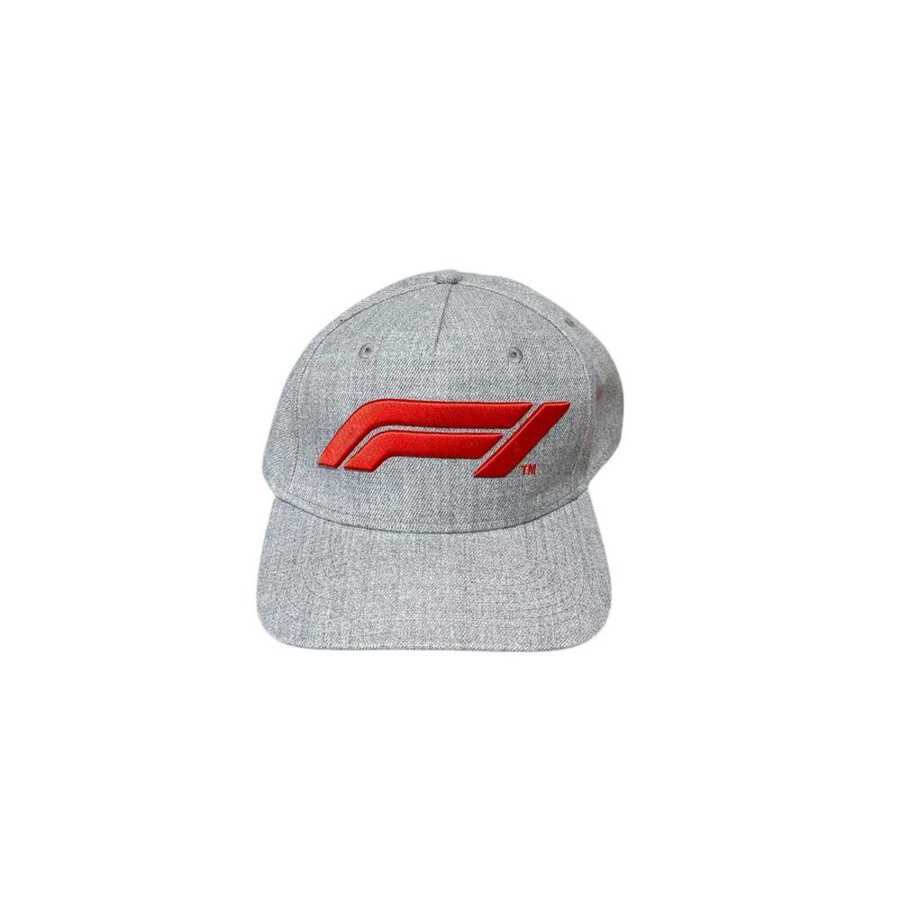 Formula 1 Racing Snapback Hat Grey Adjustable Unisex